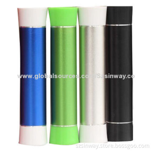 Metal Phone Power Banks/Chargers with Logos and 18650 A Grade Battery, 5V DC/1A InputNew